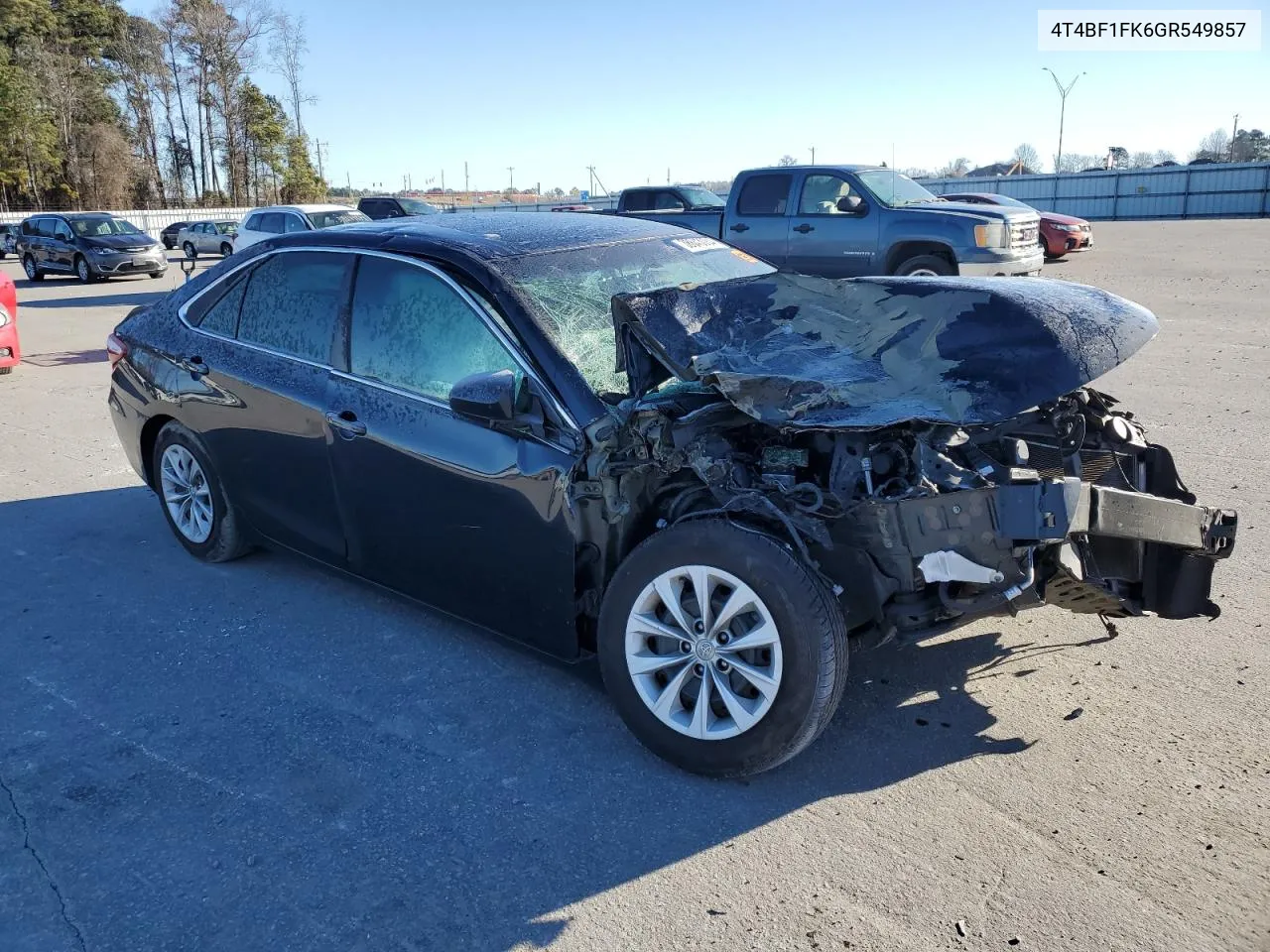 2016 Toyota Camry Le VIN: 4T4BF1FK6GR549857 Lot: 38643084