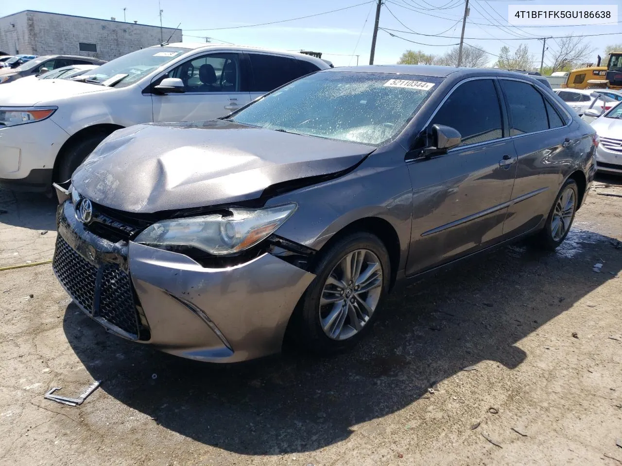 2016 Toyota Camry Le VIN: 4T1BF1FK5GU186638 Lot: 52110344