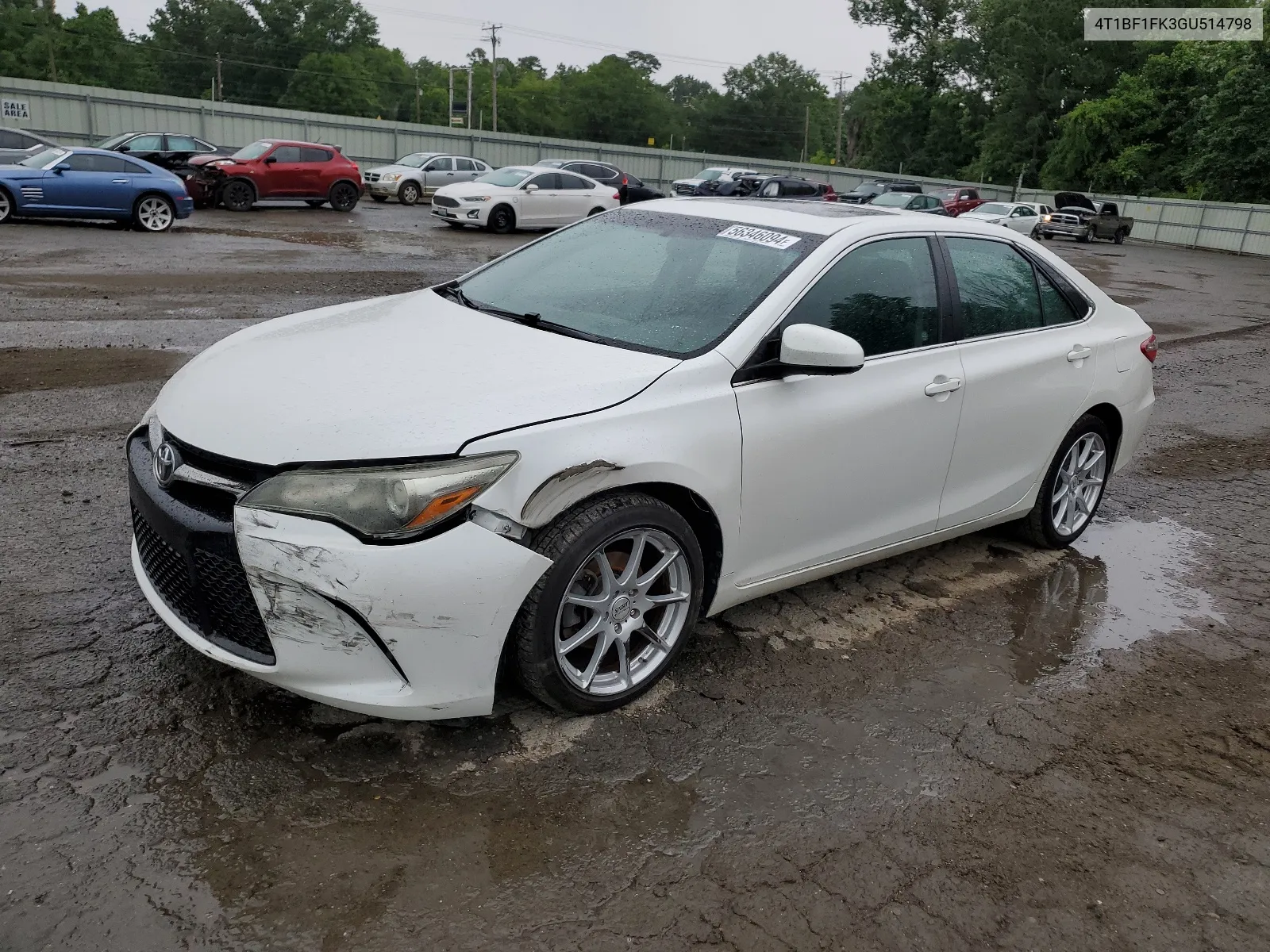 2016 Toyota Camry Le VIN: 4T1BF1FK3GU514798 Lot: 56346094