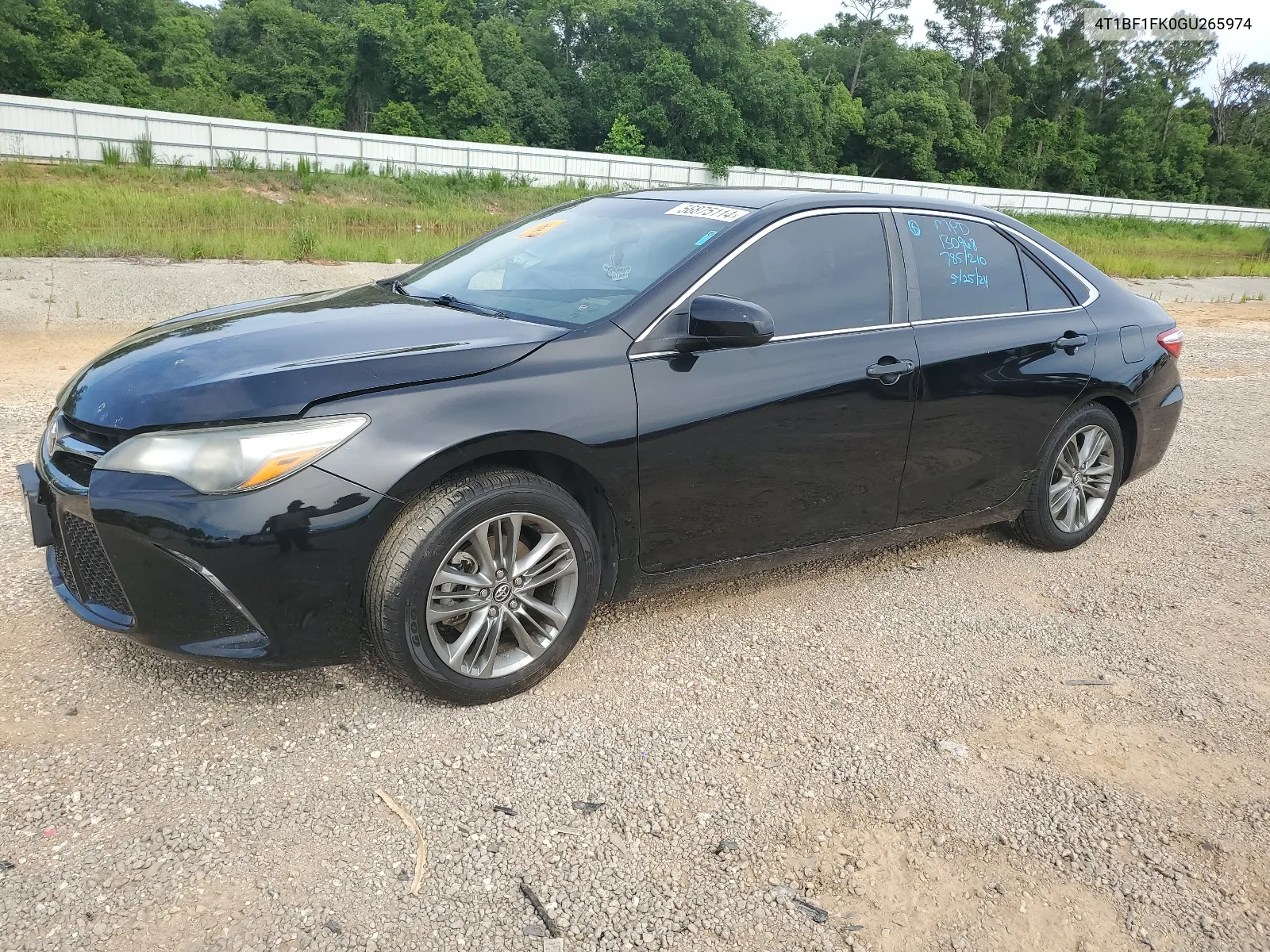 2016 Toyota Camry Le VIN: 4T1BF1FK0GU265974 Lot: 57647994