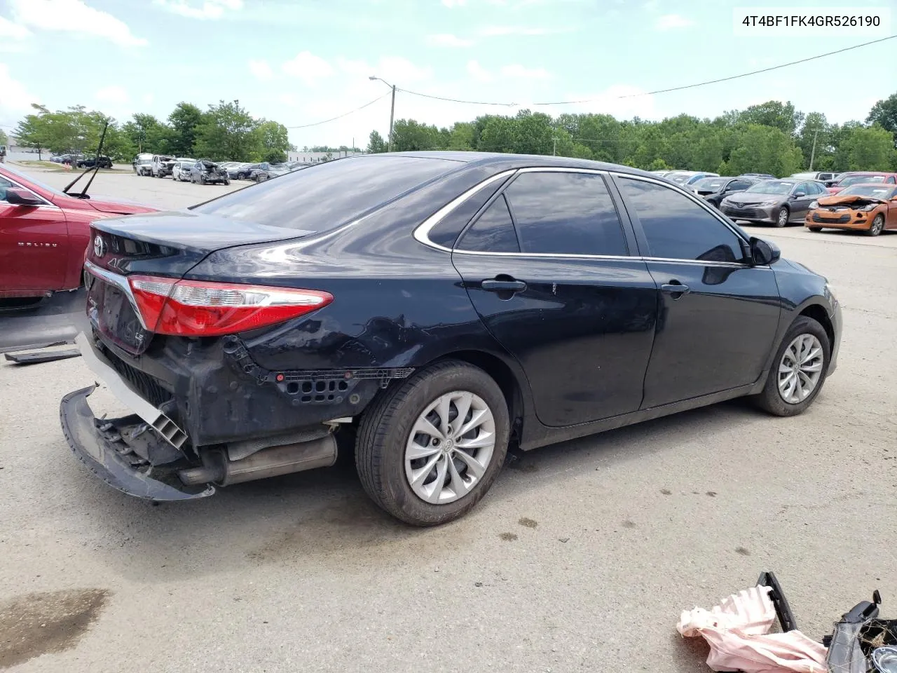 2016 Toyota Camry Le VIN: 4T4BF1FK4GR526190 Lot: 58424594