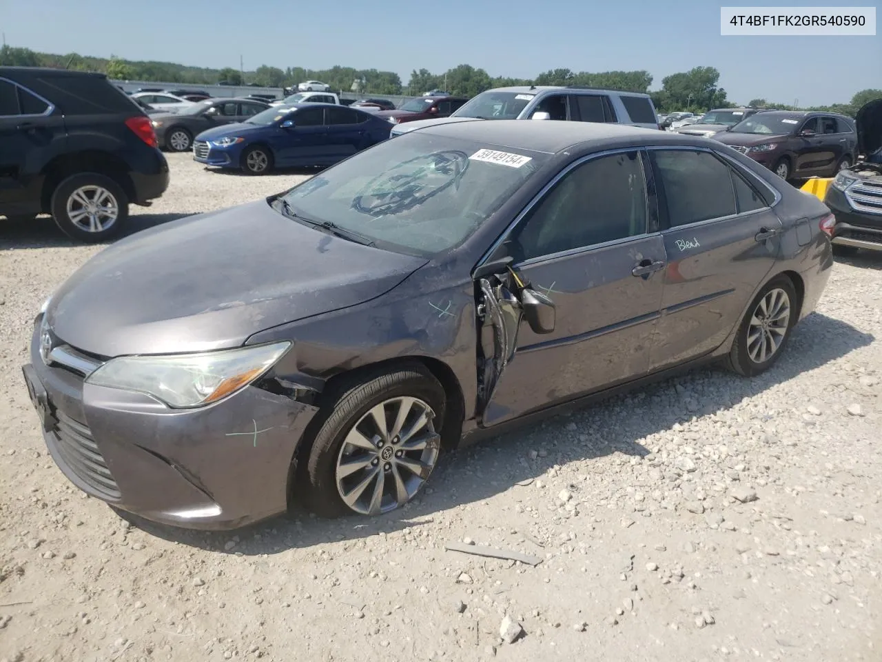 4T4BF1FK2GR540590 2016 Toyota Camry Le