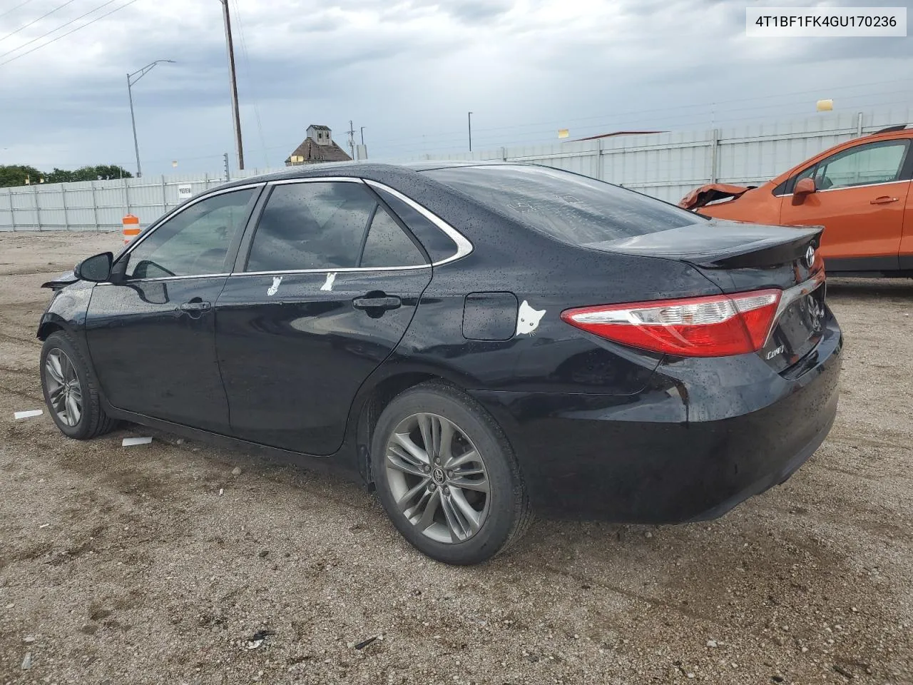 2016 Toyota Camry Le VIN: 4T1BF1FK4GU170236 Lot: 60655934