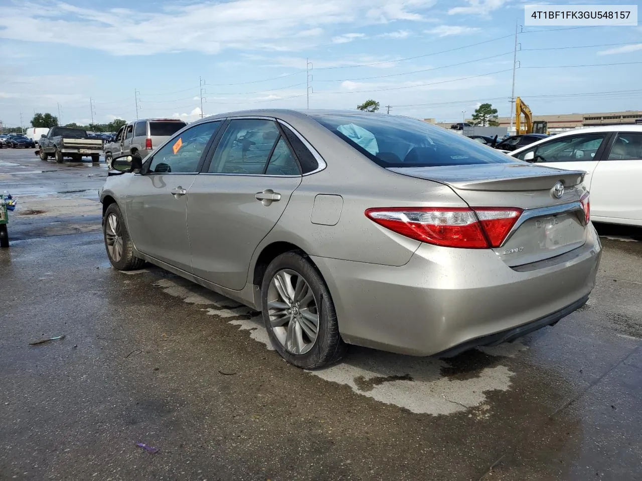 2016 Toyota Camry Le VIN: 4T1BF1FK3GU548157 Lot: 61531014