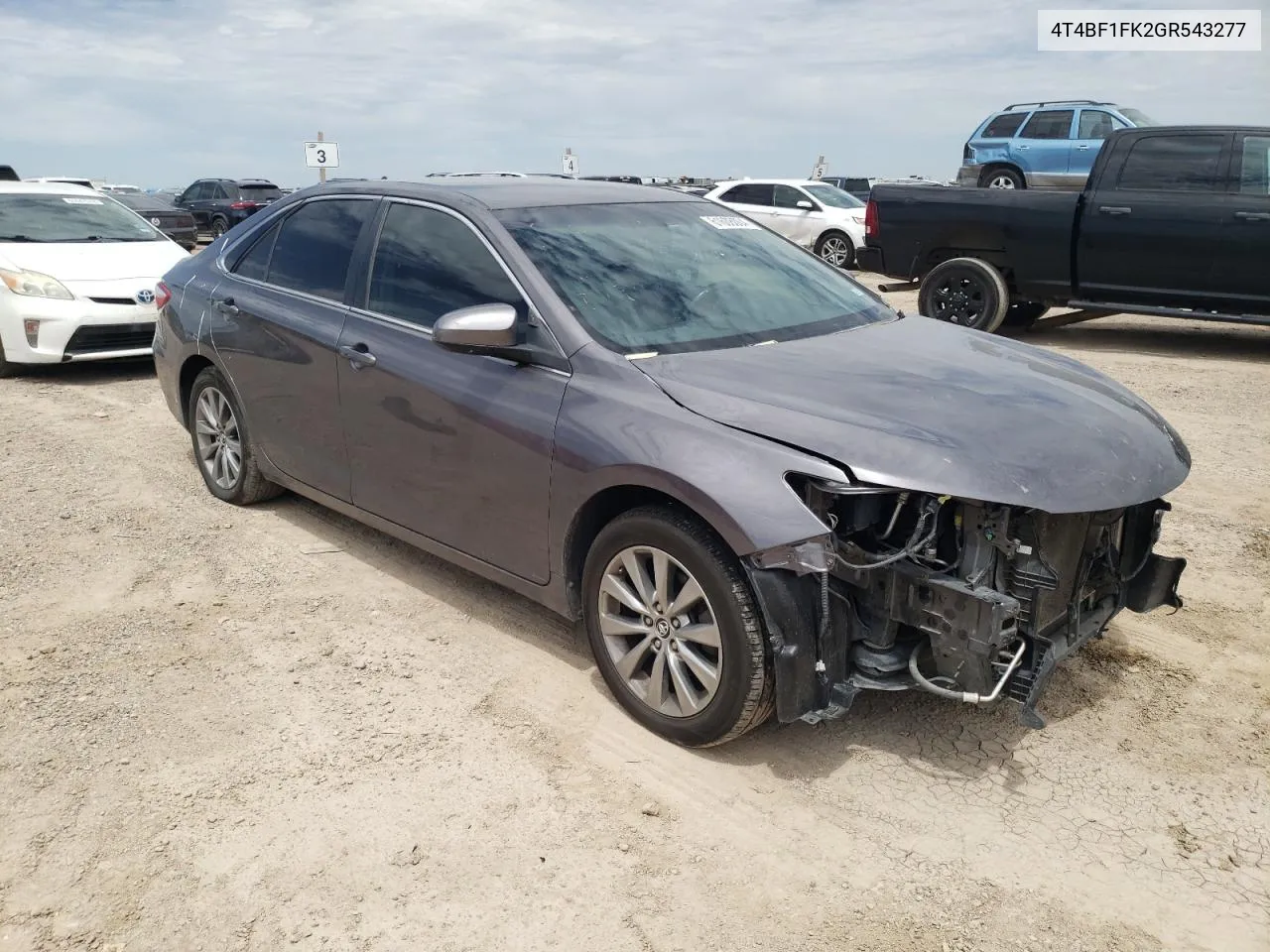 4T4BF1FK2GR543277 2016 Toyota Camry Le