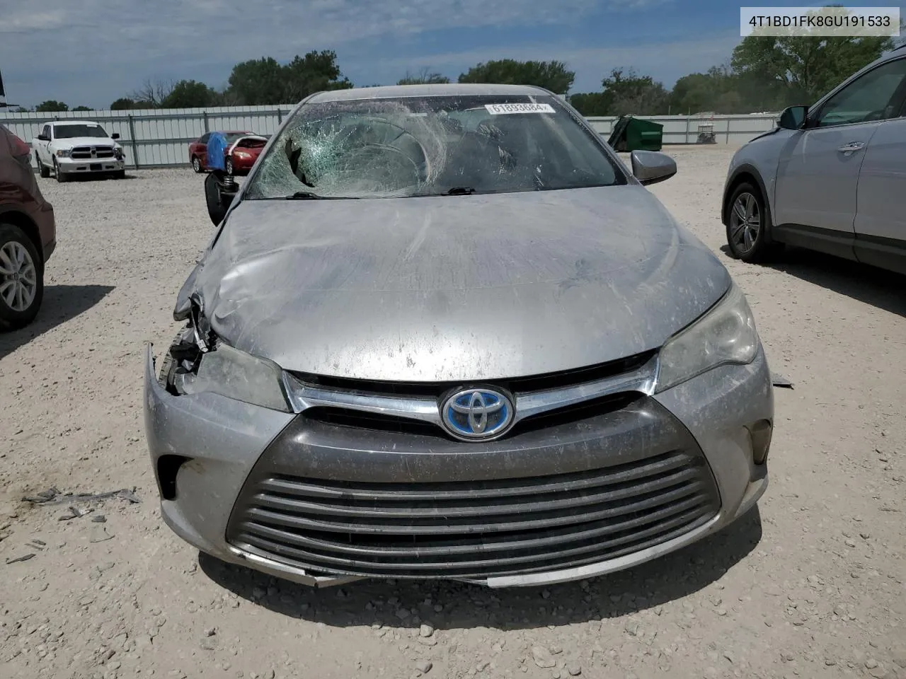 2016 Toyota Camry Hybrid VIN: 4T1BD1FK8GU191533 Lot: 61893684