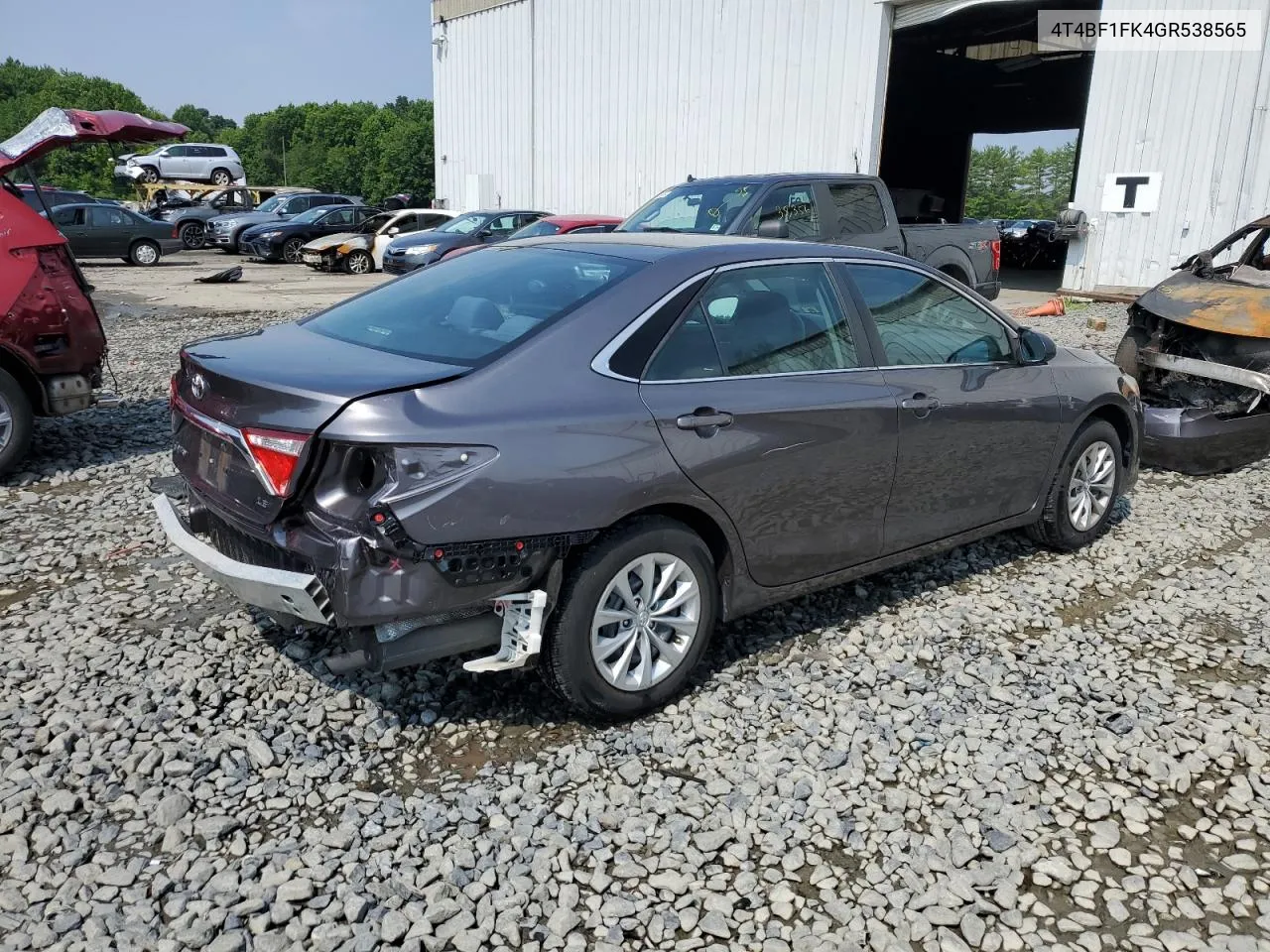 2016 Toyota Camry Le VIN: 4T4BF1FK4GR538565 Lot: 62315854