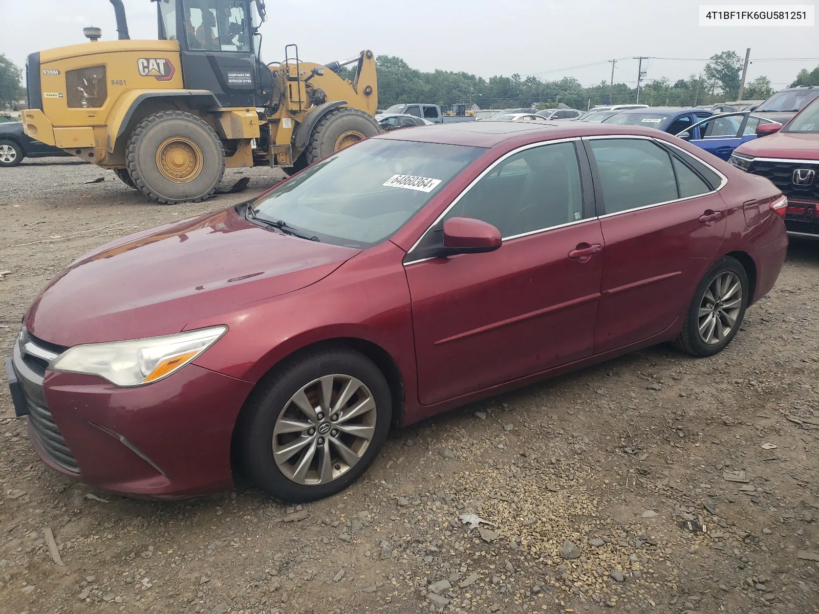 2016 Toyota Camry Le VIN: 4T1BF1FK6GU581251 Lot: 64860364