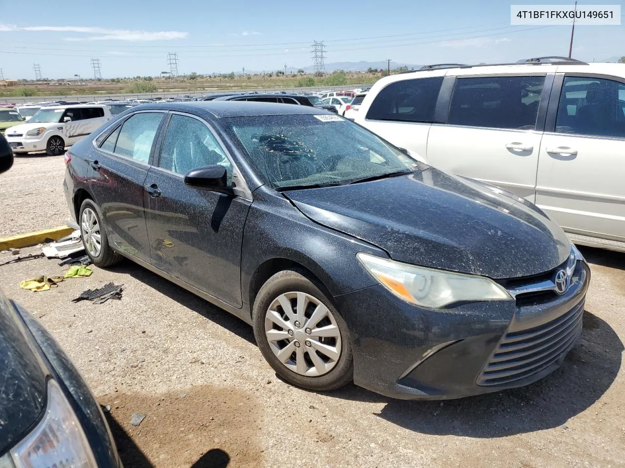 2016 Toyota Camry Le VIN: 4T1BF1FKXGU149651 Lot: 65854694