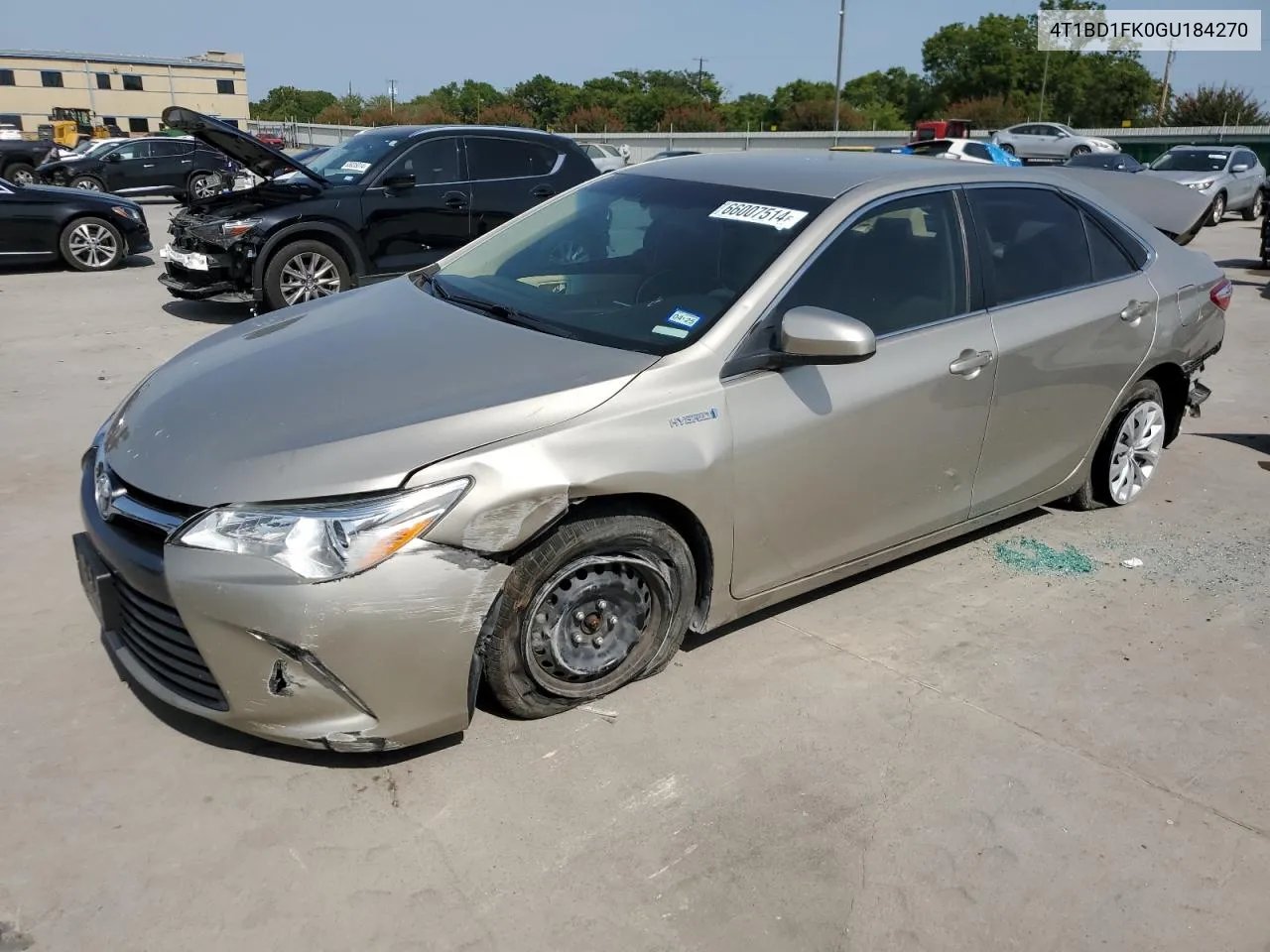 2016 Toyota Camry Hybrid VIN: 4T1BD1FK0GU184270 Lot: 66007514