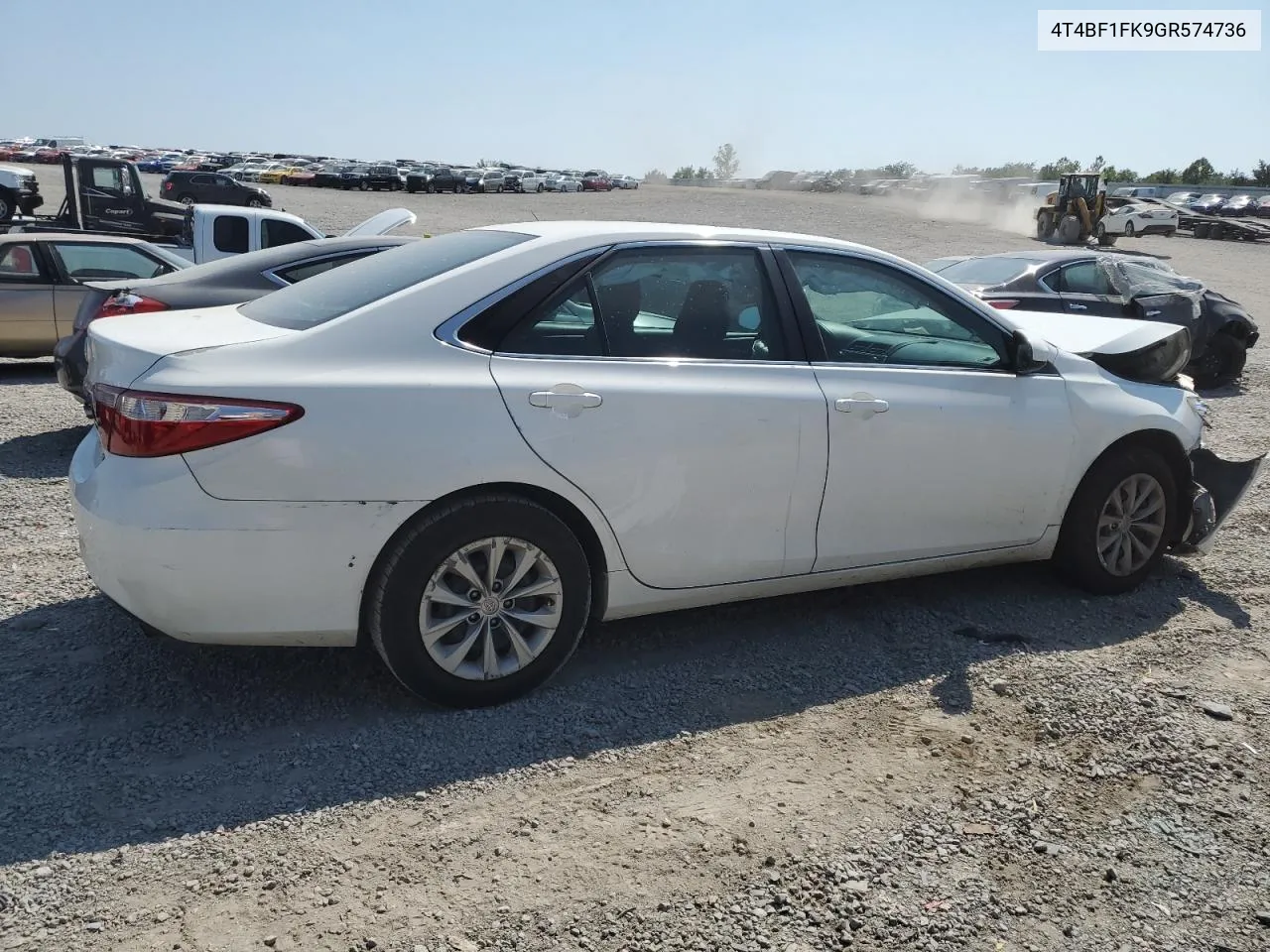 2016 Toyota Camry Le VIN: 4T4BF1FK9GR574736 Lot: 69057364