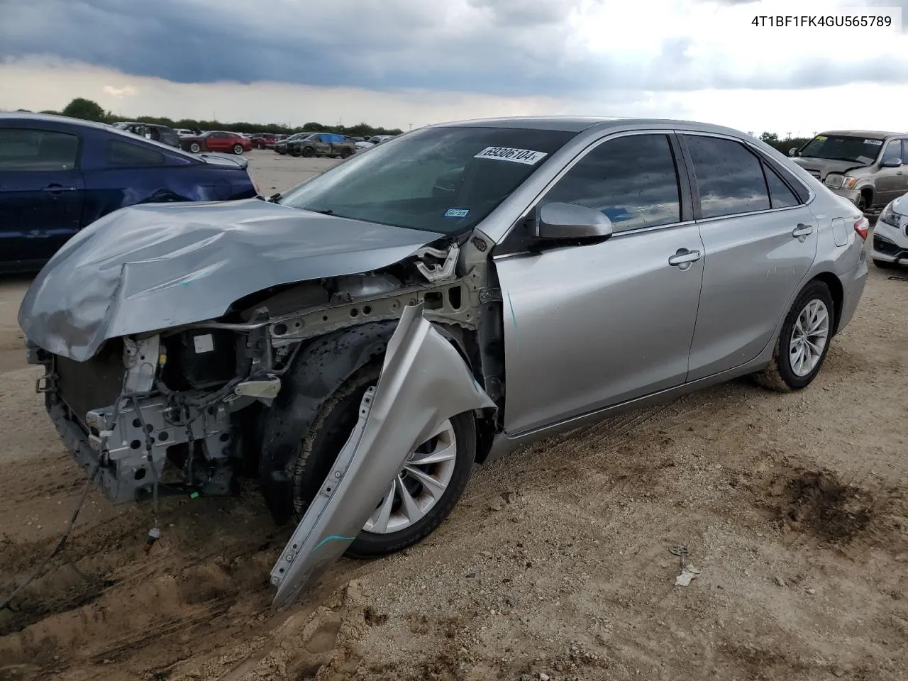 2016 Toyota Camry Le VIN: 4T1BF1FK4GU565789 Lot: 69306104