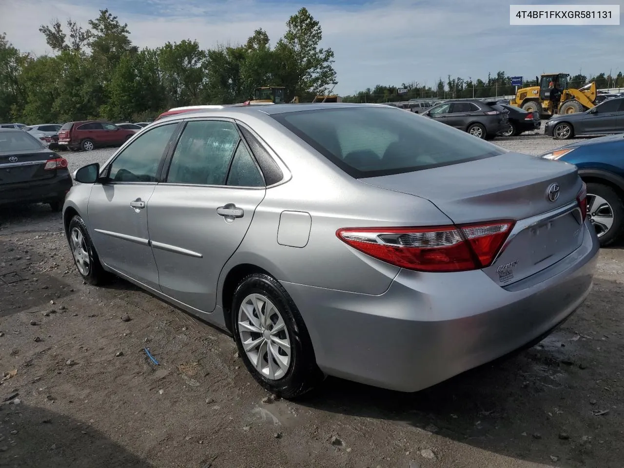 4T4BF1FKXGR581131 2016 Toyota Camry Le