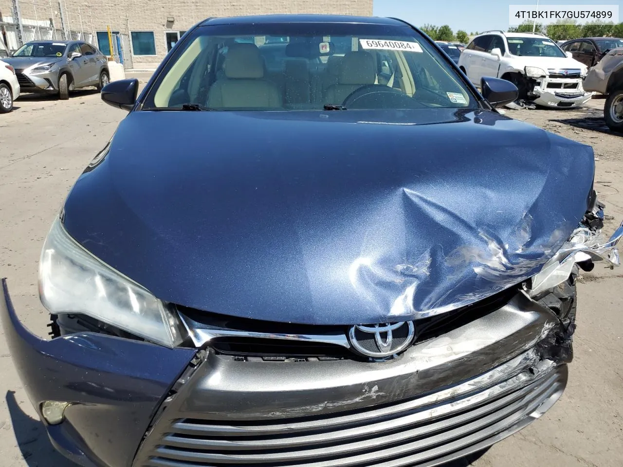 2016 Toyota Camry Xse VIN: 4T1BK1FK7GU574899 Lot: 69640084