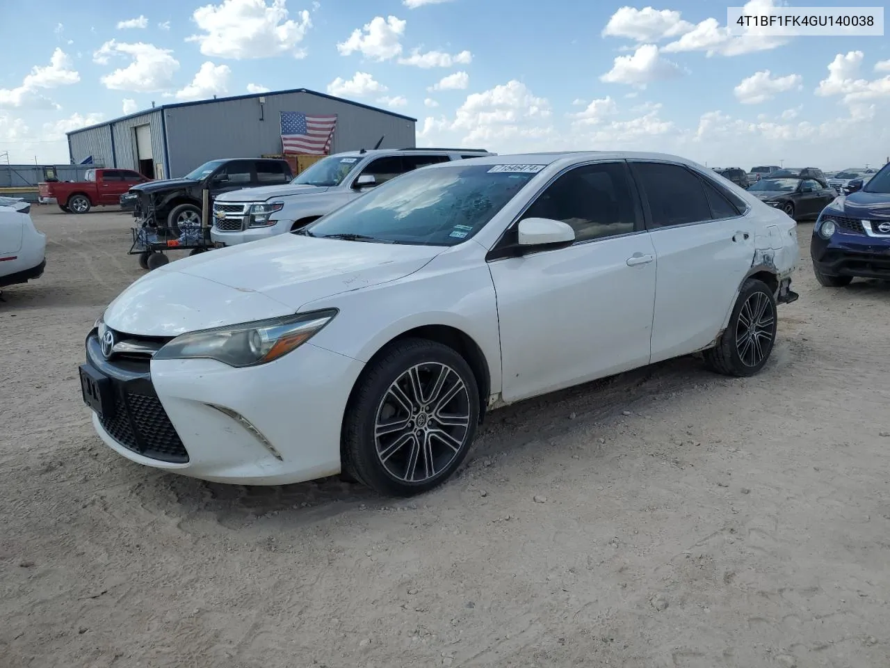 2016 Toyota Camry Le VIN: 4T1BF1FK4GU140038 Lot: 71546474