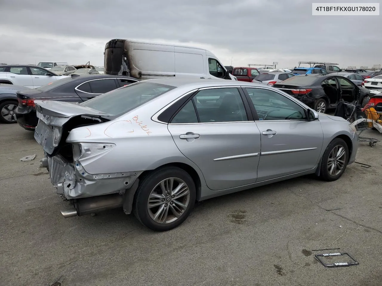 2016 Toyota Camry Le VIN: 4T1BF1FKXGU178020 Lot: 71654094