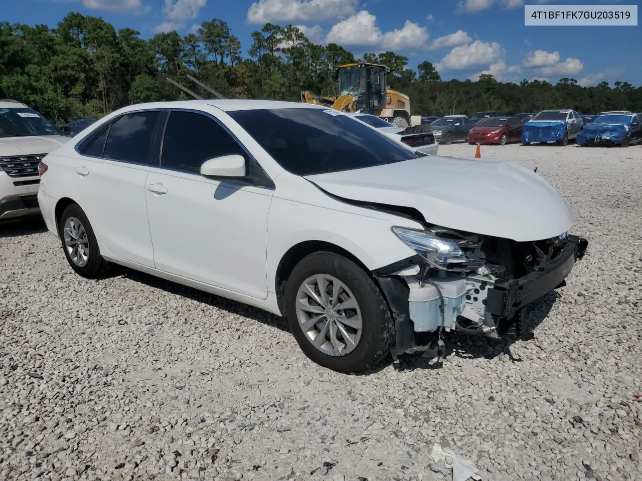 2016 Toyota Camry Le VIN: 4T1BF1FK7GU203519 Lot: 72161814