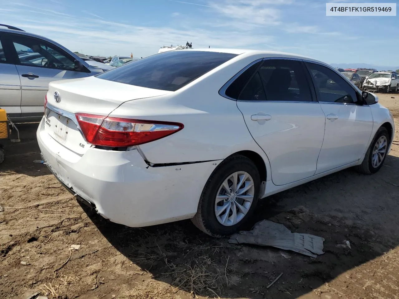 2016 Toyota Camry Le VIN: 4T4BF1FK1GR519469 Lot: 72190314