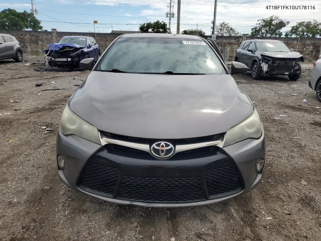 2016 Toyota Camry Le VIN: 4T1BF1FK1GU178116 Lot: 72191654