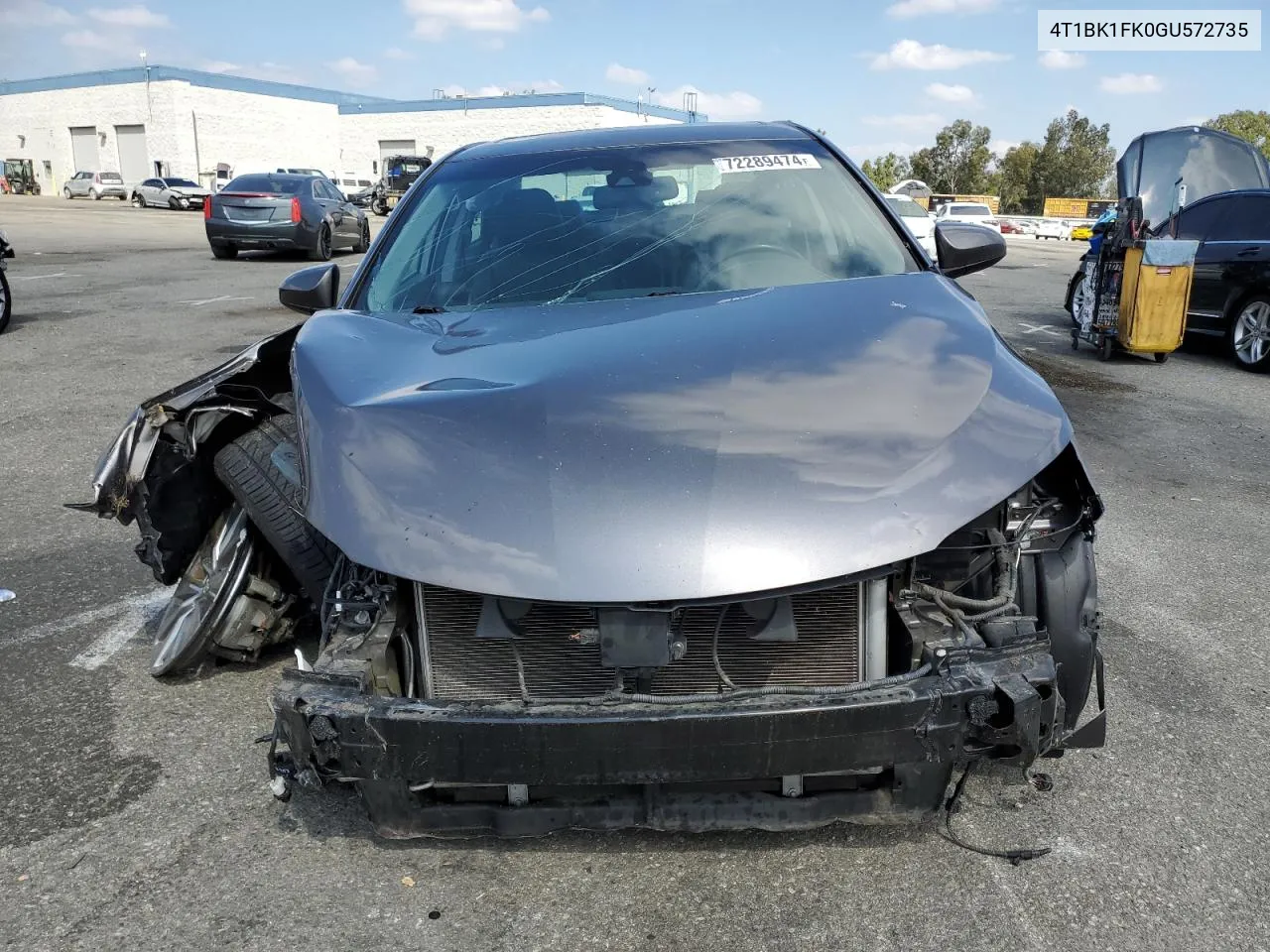 2016 Toyota Camry Xse VIN: 4T1BK1FK0GU572735 Lot: 72289474