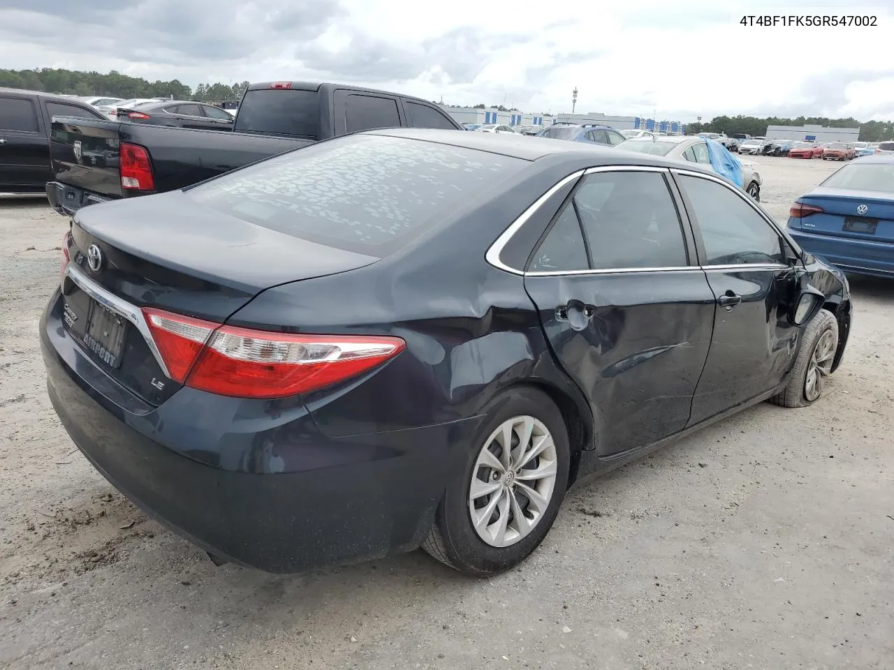 2016 Toyota Camry Le VIN: 4T4BF1FK5GR547002 Lot: 72429354