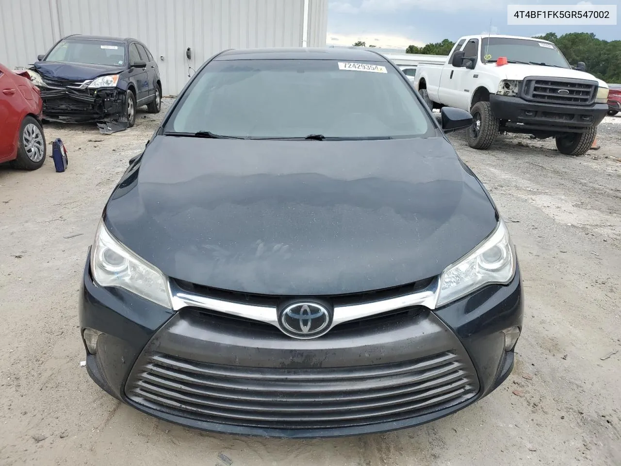 2016 Toyota Camry Le VIN: 4T4BF1FK5GR547002 Lot: 72429354