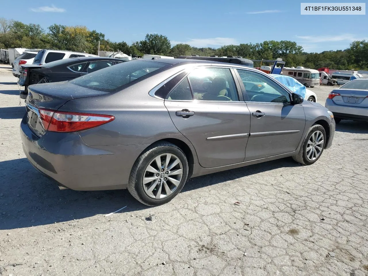 2016 Toyota Camry Le VIN: 4T1BF1FK3GU551348 Lot: 72555624