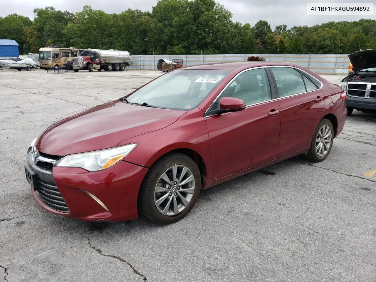 2016 Toyota Camry Le VIN: 4T1BF1FKXGU594892 Lot: 72713154