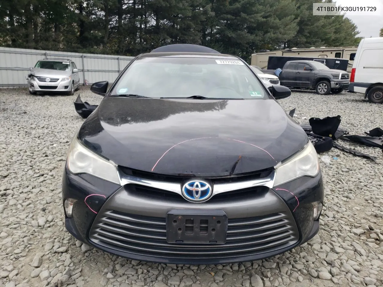 2016 Toyota Camry Hybrid VIN: 4T1BD1FK3GU191729 Lot: 72729204