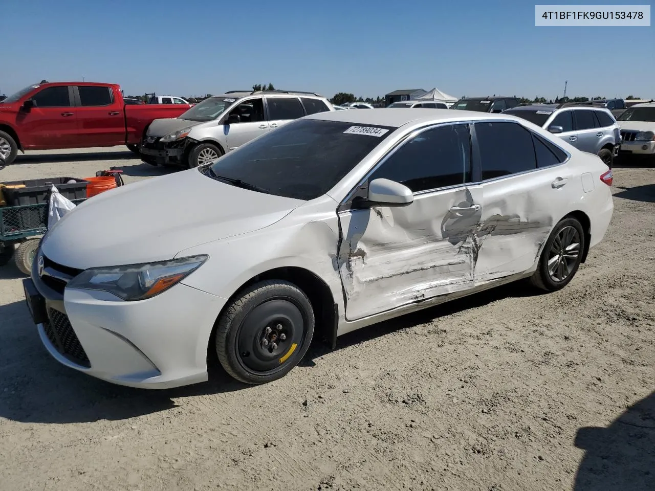 2016 Toyota Camry Le VIN: 4T1BF1FK9GU153478 Lot: 72789034