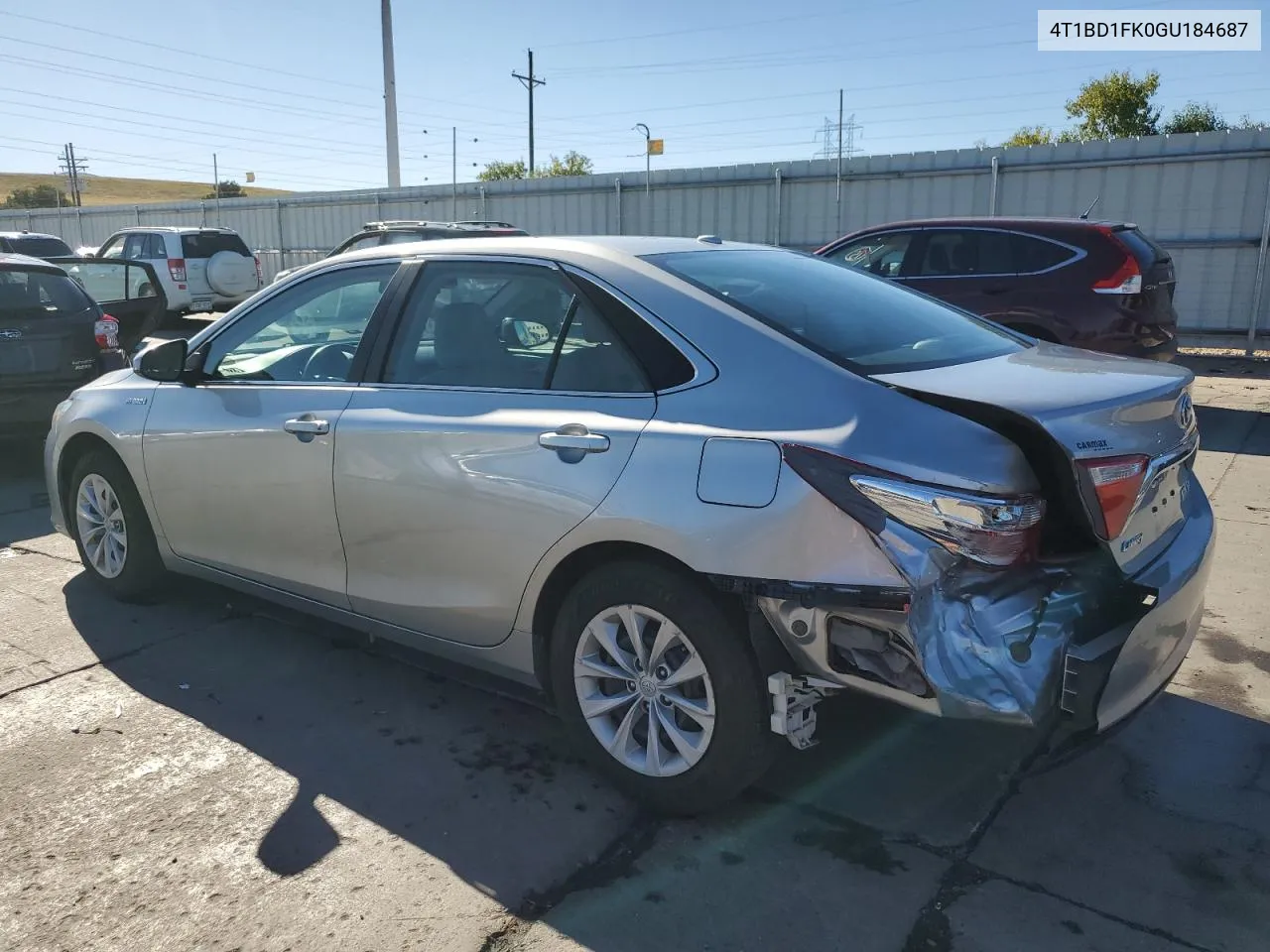 4T1BD1FK0GU184687 2016 Toyota Camry Hybrid