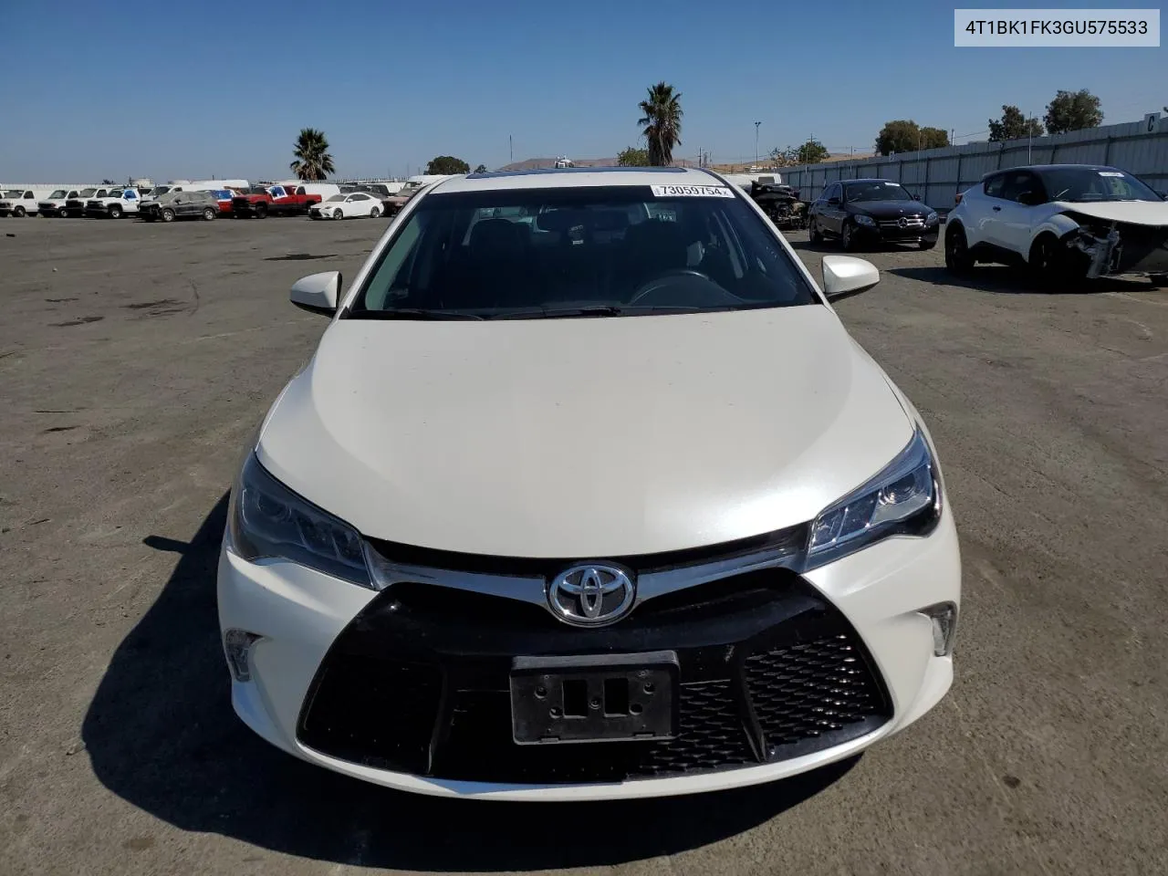 2016 Toyota Camry Xse VIN: 4T1BK1FK3GU575533 Lot: 73059754