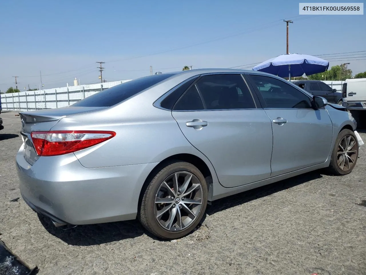 2016 Toyota Camry Xse VIN: 4T1BK1FK0GU569558 Lot: 73328564