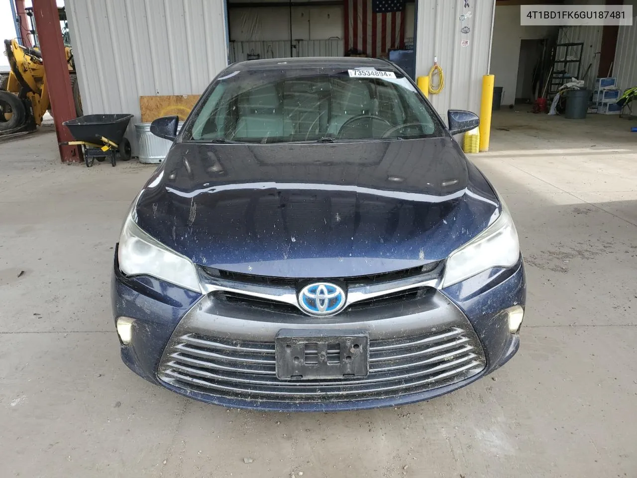 2016 Toyota Camry Hybrid VIN: 4T1BD1FK6GU187481 Lot: 73534894