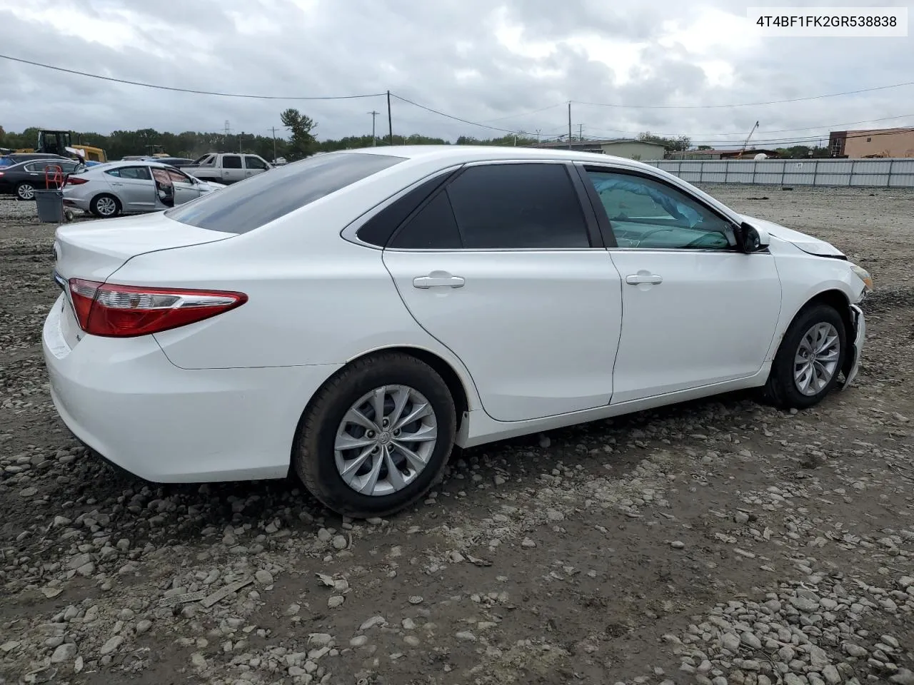 2016 Toyota Camry Le VIN: 4T4BF1FK2GR538838 Lot: 73695204