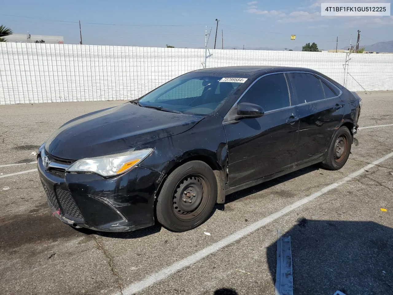 2016 Toyota Camry Le VIN: 4T1BF1FK1GU512225 Lot: 73799584