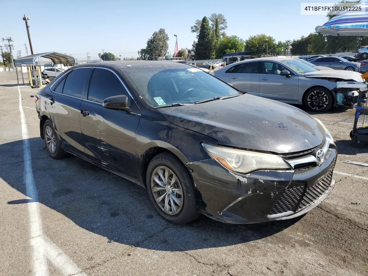 2016 Toyota Camry Le VIN: 4T1BF1FK1GU512225 Lot: 73799584