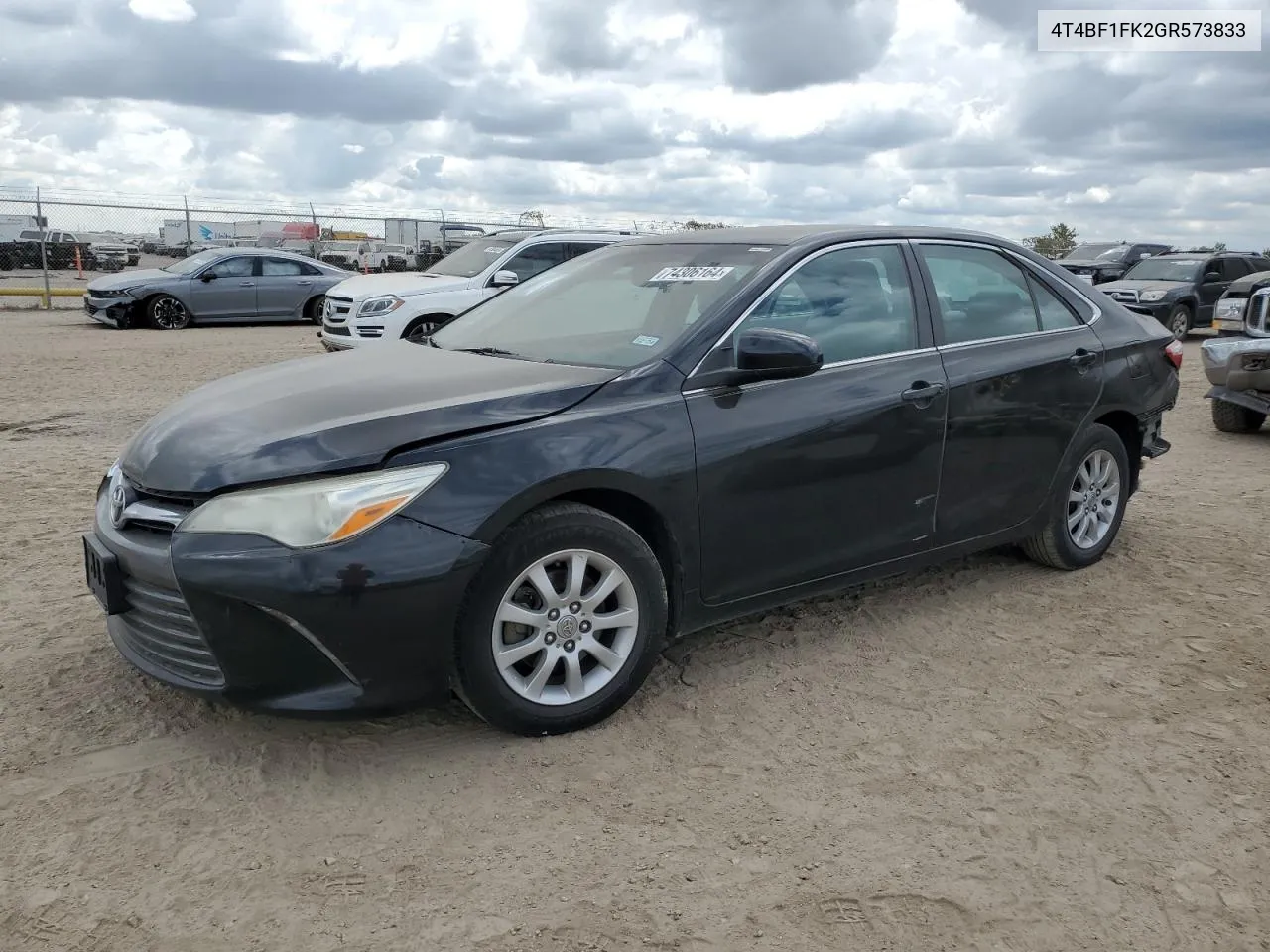 2016 Toyota Camry Le VIN: 4T4BF1FK2GR573833 Lot: 74306164