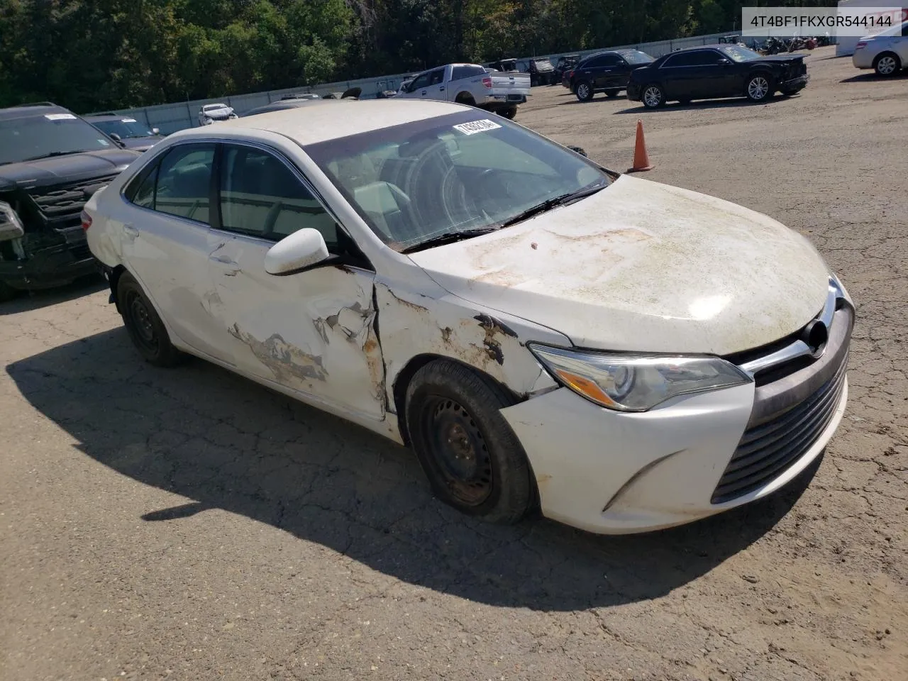 2016 Toyota Camry Le VIN: 4T4BF1FKXGR544144 Lot: 74362184