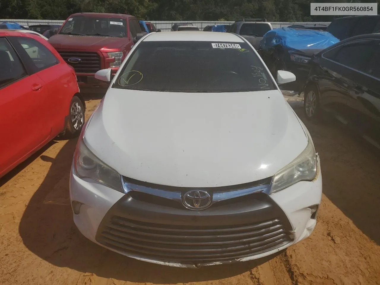 2016 Toyota Camry Le VIN: 4T4BF1FK0GR560854 Lot: 74478344