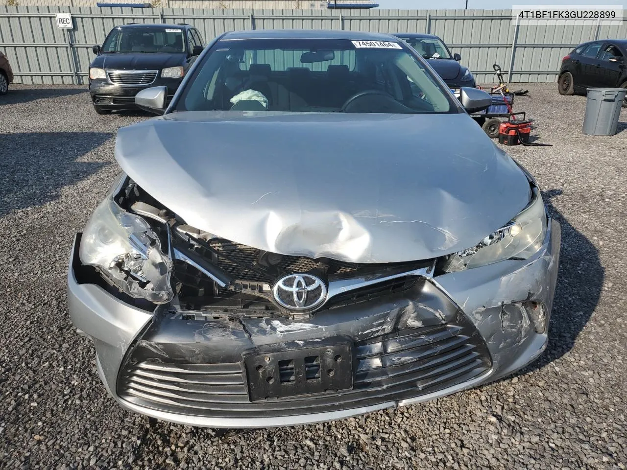 2016 Toyota Camry Le VIN: 4T1BF1FK3GU228899 Lot: 74501464