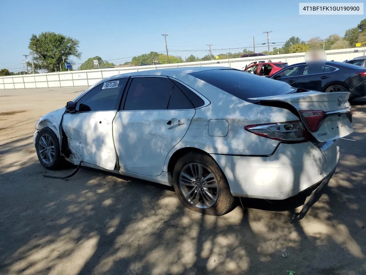 2016 Toyota Camry Le VIN: 4T1BF1FK1GU190900 Lot: 74575724