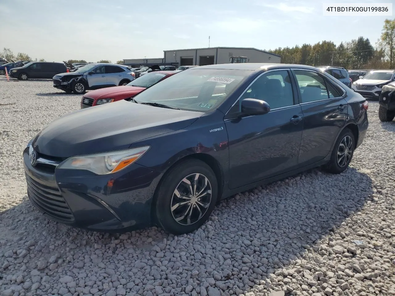 2016 Toyota Camry Hybrid VIN: 4T1BD1FK0GU199836 Lot: 74896894