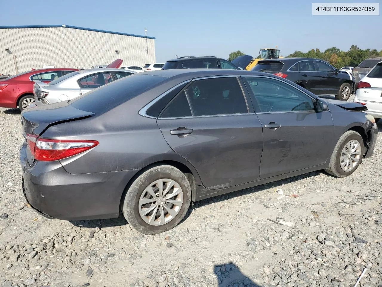 2016 Toyota Camry Le VIN: 4T4BF1FK3GR534359 Lot: 75537604