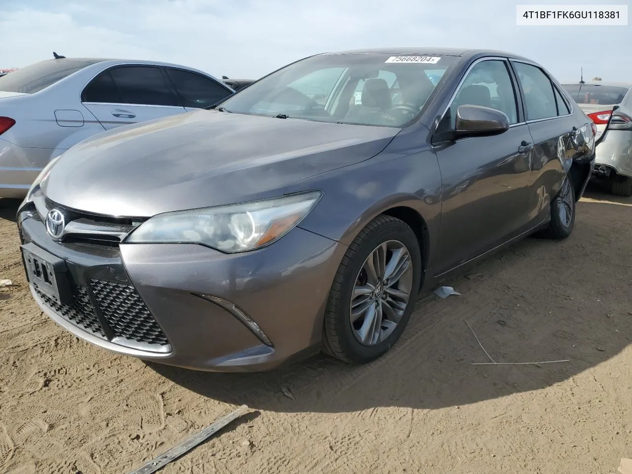 2016 Toyota Camry Le VIN: 4T1BF1FK6GU118381 Lot: 75668204