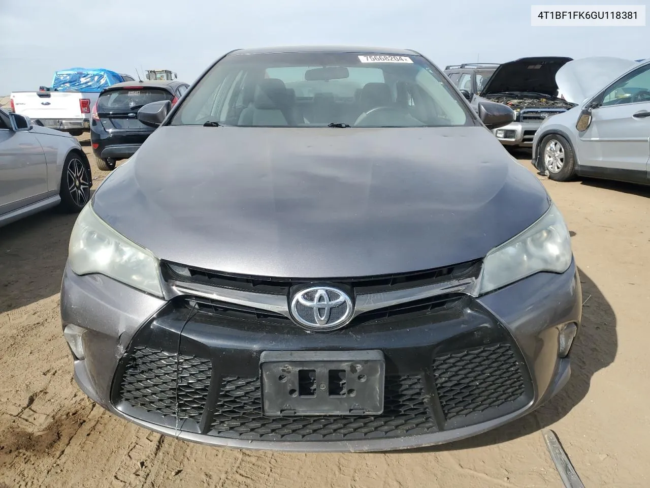 2016 Toyota Camry Le VIN: 4T1BF1FK6GU118381 Lot: 75668204