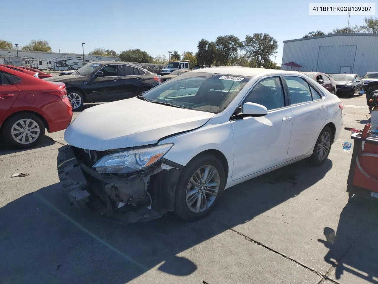 2016 Toyota Camry Le VIN: 4T1BF1FK0GU139307 Lot: 75674314