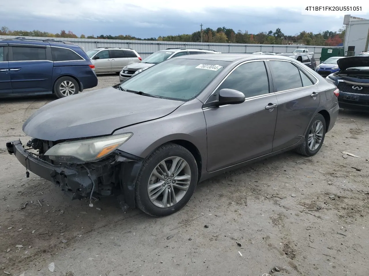 2016 Toyota Camry Le VIN: 4T1BF1FK2GU551051 Lot: 76013044