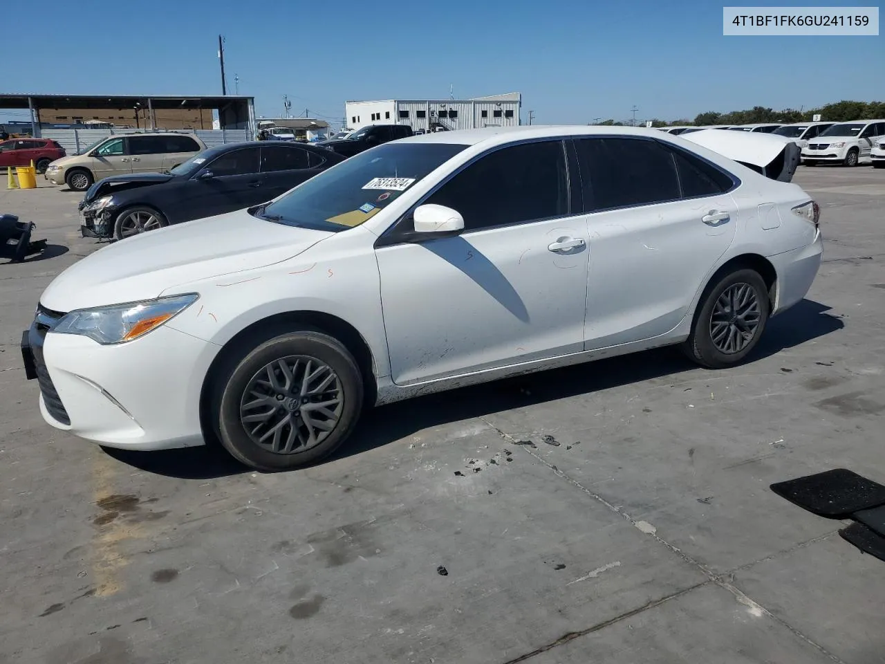 2016 Toyota Camry Le VIN: 4T1BF1FK6GU241159 Lot: 76313524