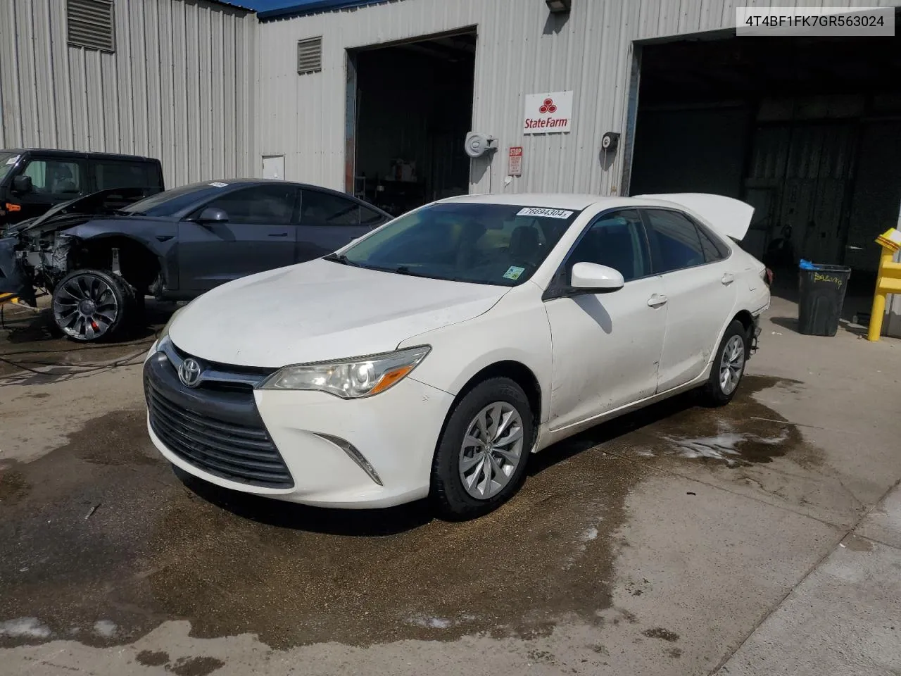 2016 Toyota Camry Le VIN: 4T4BF1FK7GR563024 Lot: 76694304